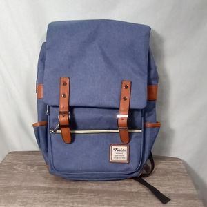 Feskin Blue Professional Laptop Backpack